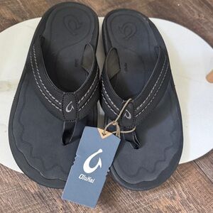 OluKai Black Men's Sandals